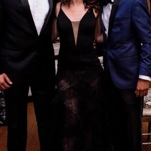 BCBG Black Lace Gown